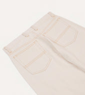 12 7oz Selvedge Denim Contrast Stitch Five Pocket Jeans