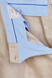 Vito Trousers In Linen Herringbone