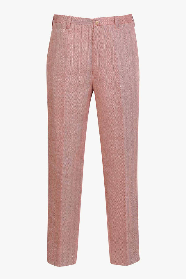 Felice Trousers in Linen Herringbone