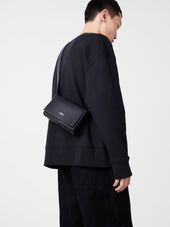 Meshi Mini Leather Bag In Darkest