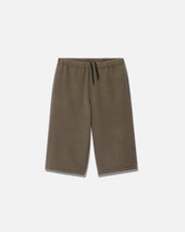 Fleece bermuda argile