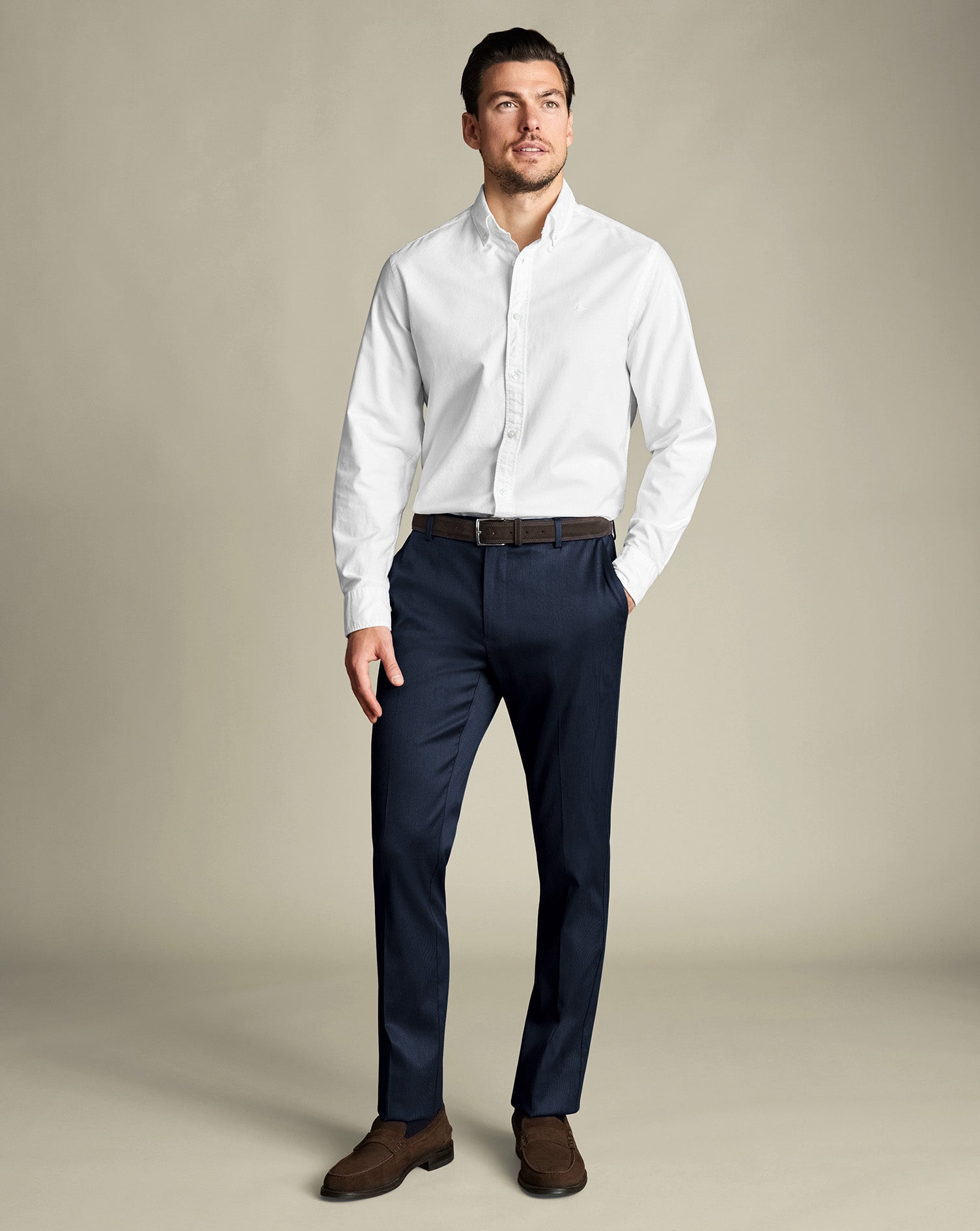 Smart Texture Pants Blue
