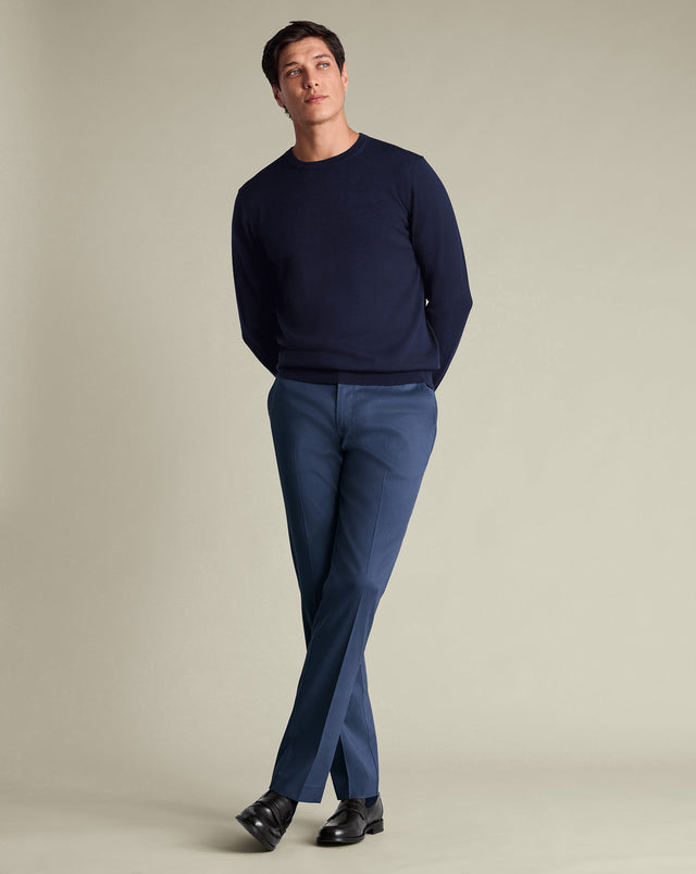 Smart Texture Pants – Indigo Blue