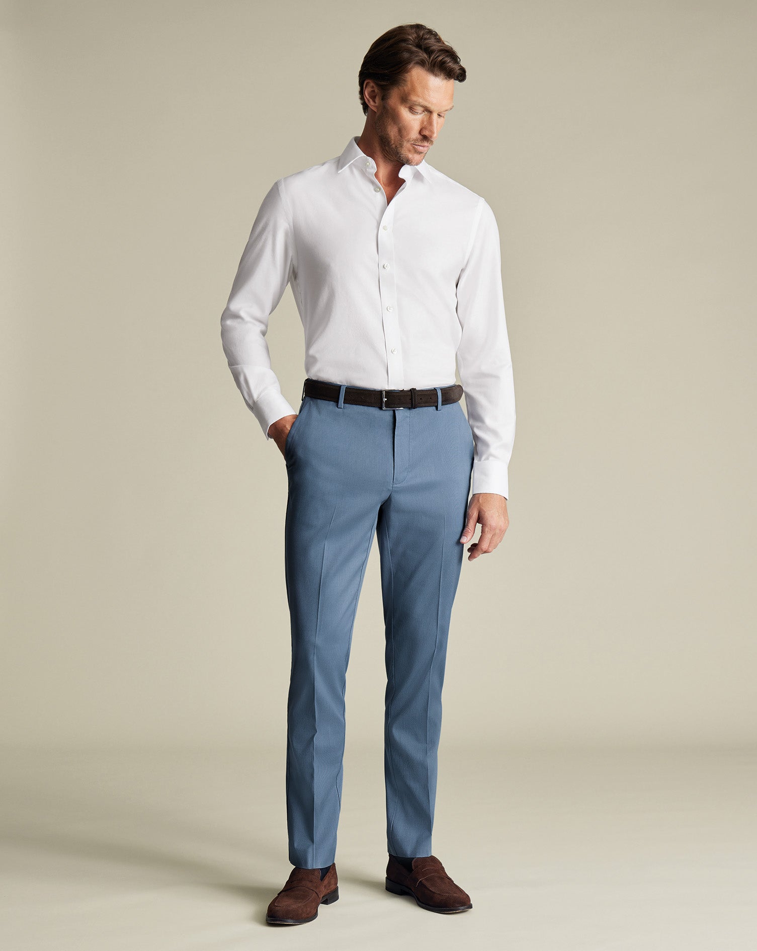Smart Texture Pants Airforce