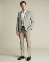 Smart Texture Pants - Limestone