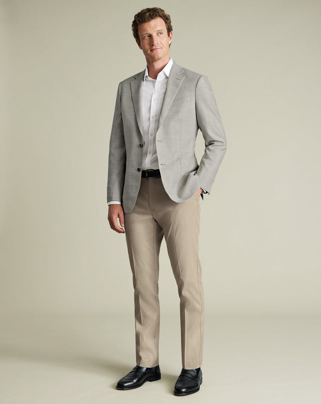 Smart Texture Pants - Limestone