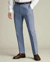 Pure Linen Pants - Airforce Blue