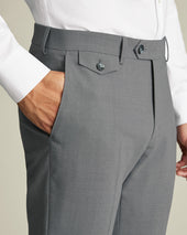 Wool Stretch Pants Gray