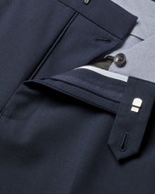 Wool Stretch Pants Ink Blue