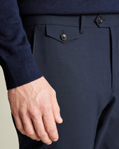 Wool Stretch Pants Ink Blue