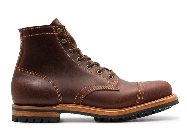 Chestnut Waxed Flesh Cap Toe 10 5d