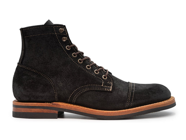 Black Reverse Chamois Cap Toe | 10.5D