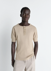 RIB HENLEY TOP IN JERSEY