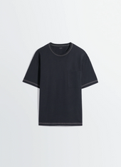 Boxy Short Sleeve T Shirt In Jersey