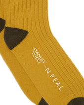 Tucci Travel Sock Yellow Olive Green