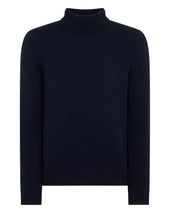 TUCCI CHUNKY ROLL NECK Navy Blue