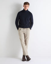 TUCCI CHUNKY ROLL NECK Navy Blue