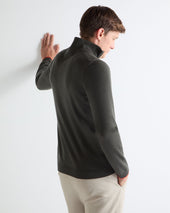 TUCCI HALF ZIP Arabica Khaki Green