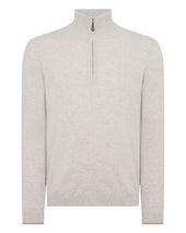 Tucci Half Zip Pebble Grey
