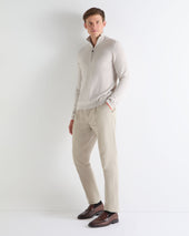 Tucci Half Zip Pebble Grey
