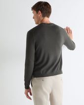 TUCCI ROUND NECK SWEATER Arabica Khaki Green
