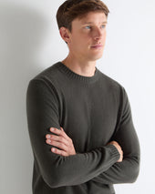 TUCCI ROUND NECK SWEATER Arabica Khaki Green
