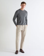 Tucci Round Neck Sweater Elephant Grey