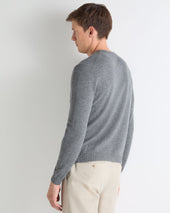 Tucci Round Neck Sweater Elephant Grey
