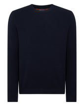 TUCCI ROUND NECK SWEATER Navy Blue