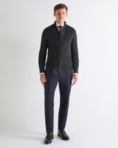 Tucci Superfine Full Zip Dark Grey