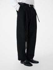 Tuck Cotton Pleated Pant In