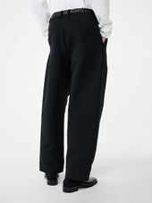 Tuck Cotton Pleated Pant In