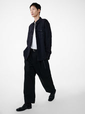 Tuck Cotton Pleated Pant In