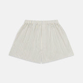 Yellow and Green stripe Cotton Godfrey Boxer Shorts