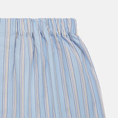 Pale Multi Striped Cotton Godfrey Boxer Shorts