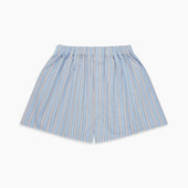 Pale Multi Striped Cotton Godfrey Boxer Shorts