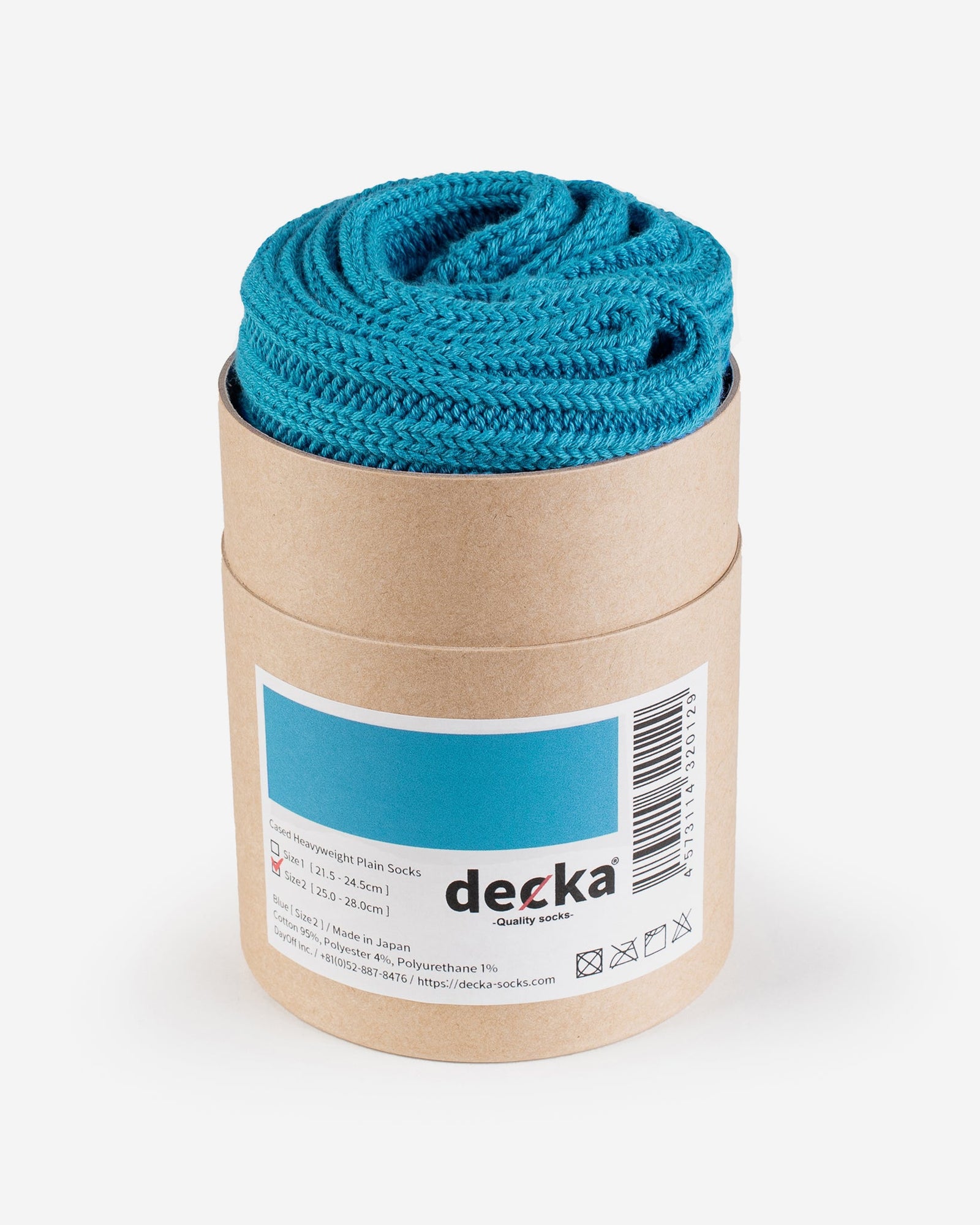Decka Cased Heavyweight Plain Socks