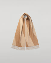 Chevron Cashmere Vicuña Skinny Scarf