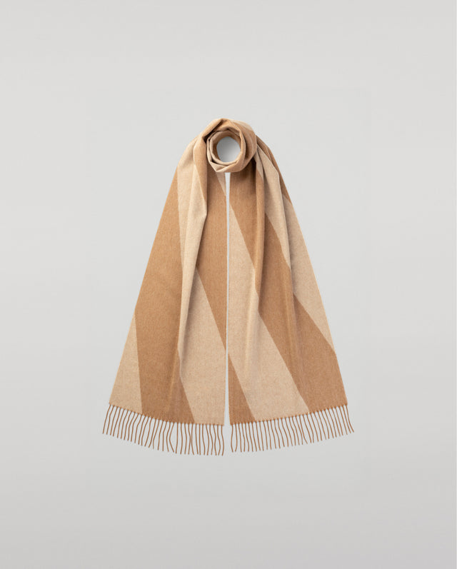 Chevron Cashmere Vicuña Skinny Scarf