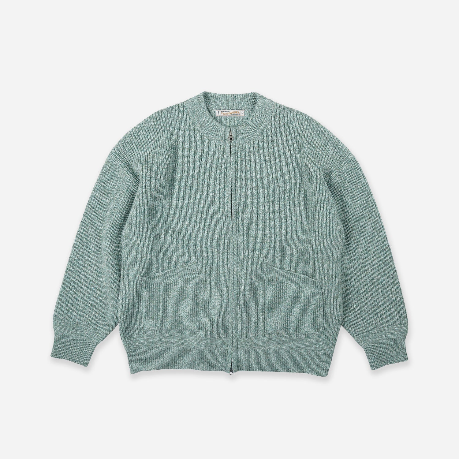 Tweed Zip Up Cardigan