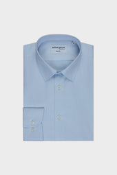 Slim Twill Shirt With French Collar