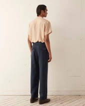 Twill Side Buckle Trousers Petrol