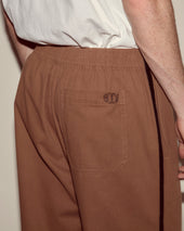 Twill Track Pants - Brown