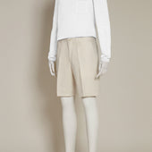 Tailored Linen Beach Shorts In