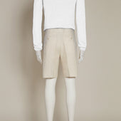 Tailored Linen Beach Shorts In