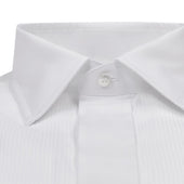 Tailored Fit Fine Plisse Dress Shirt In