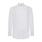 Tailored Fit Fine Plisse Dress Shirt In