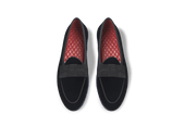 Sagan Opera Bow In Midnight Velvet And Gros Grain