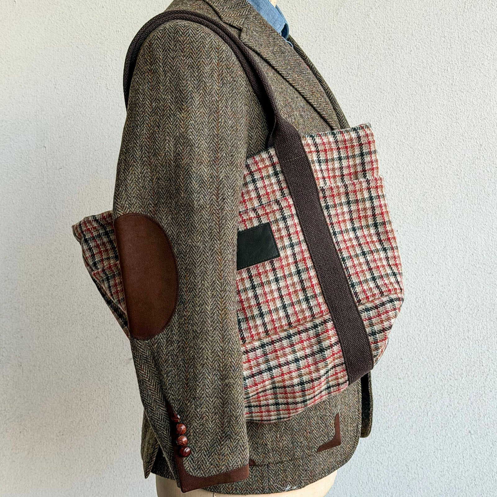 Harbor Tote Bag Double Faced 18oz Shepherd S Check