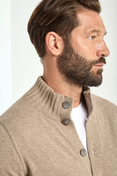 Cashmere Knitted Bomber Made In Italy